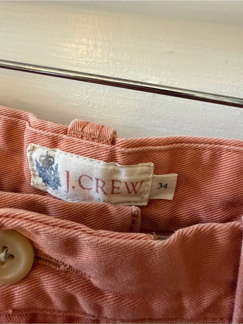 🌻J. Crew Men's Coral Cotton Chino Shorts